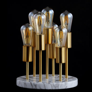 Pleiades 13.5" Modern Metal/Resin LED Accent Lamp - JONATHAN Y